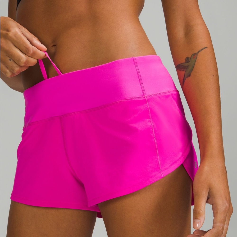 NWT lululemon speed up short pow pink 8